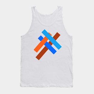 Minimal Abstract Fragment Pattern Tank Top